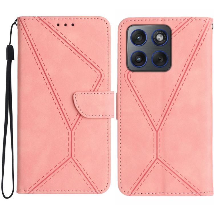 Custodia per telefono in pelle goffrata con cuciture, For Motorola Moto G67 Power 5G, For Motorola Edge 70 5G Global, For Motorola Edge 60 Neo 5G, For Motorola Moto G06 4G