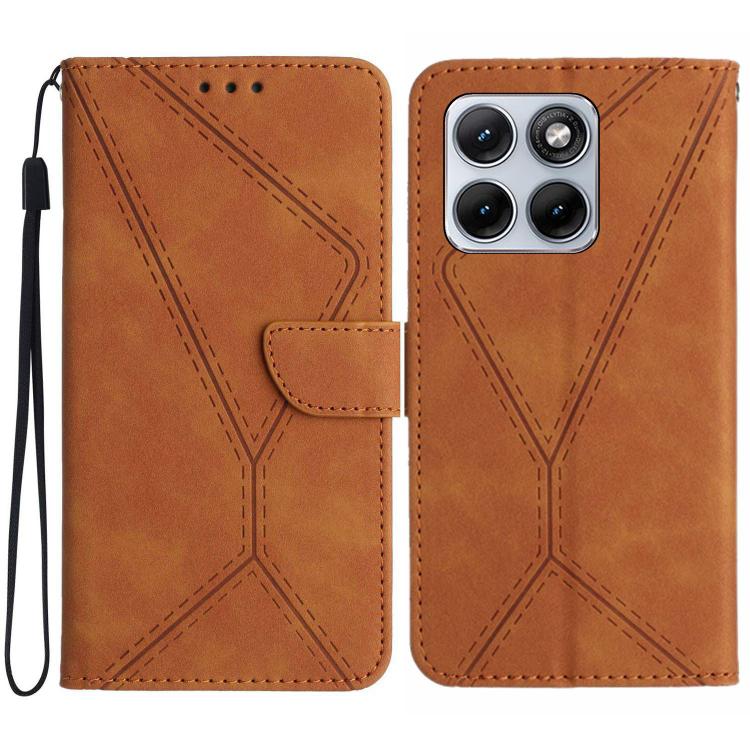 Custodia per telefono in pelle goffrata con cuciture, For Motorola Moto G Max / G87 / G77 5G, For Motorola Moto G37 5G, For Motorola Edge 70 Pro 5G, For Motorola Edge 70 Fusion 5G