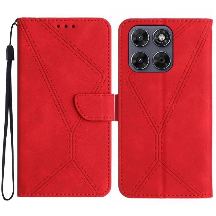 Custodia per telefono in pelle goffrata con cuciture, For Motorola Moto G Max / G87 / G77 5G, For Motorola Moto G37 5G, For Motorola Edge 70 Pro 5G, For Motorola Edge 70 Fusion 5G