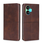 Custodia per telefono in pelle magnetica con trama di mucca, For Realme GT Neo5 SE