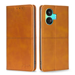 Custodia per telefono in pelle magnetica con trama di mucca, For Realme GT Neo5 SE