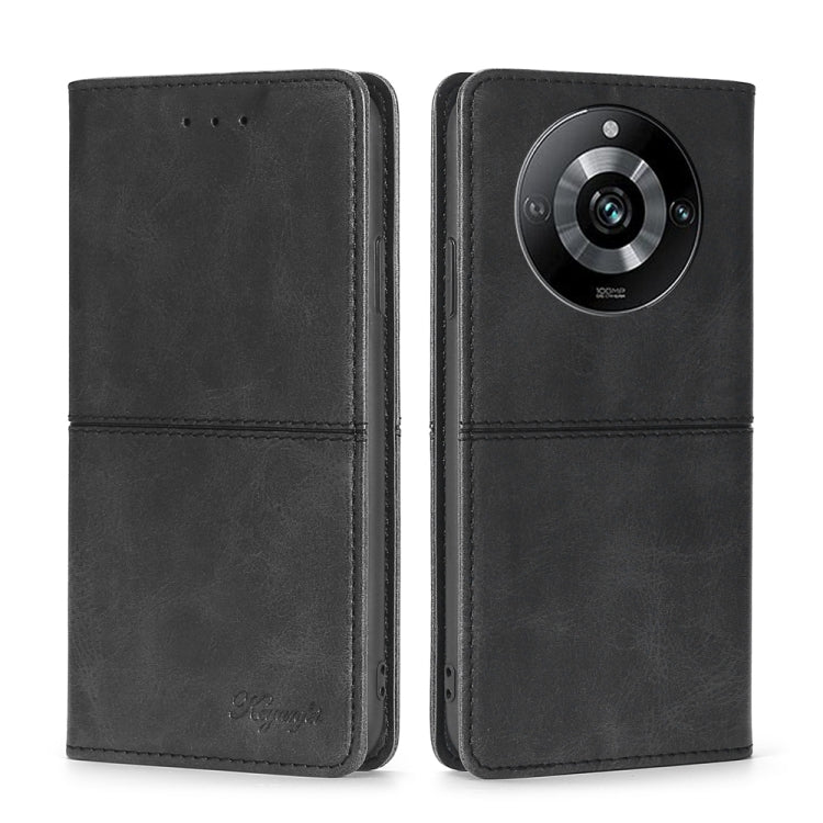 Custodia per telefono in pelle magnetica con trama di mucca, For Realme GT5 Pro 5G, For Realme 11 5G, For Realme 11 Pro / 11 Pro+ 5G, For Realme C65 4G