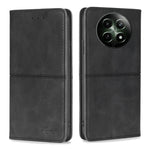Custodia per telefono in pelle magnetica con trama di mucca, For Realme GT Neo6 SE, For Realme 12 5G, For Realme 12+ 5G, For Realme 12 Pro 5G