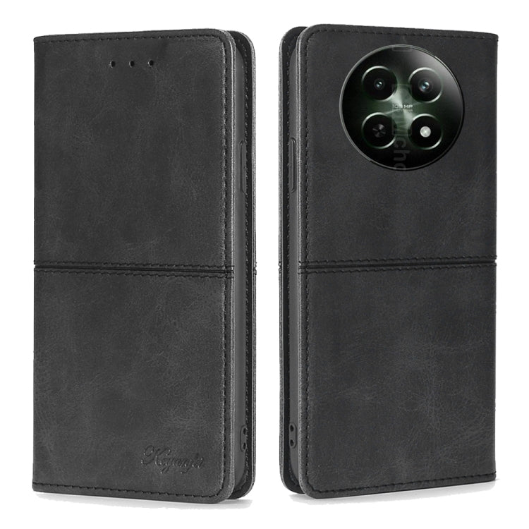 Custodia per telefono in pelle magnetica con trama di mucca, For Realme GT Neo6 SE, For Realme 12 5G, For Realme 12+ 5G, For Realme 12 Pro 5G