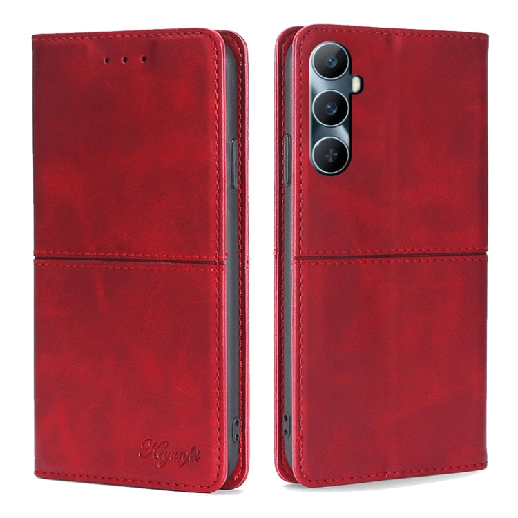 Custodia per telefono in pelle magnetica con trama di mucca, For Realme GT5 Pro 5G, For Realme 11 5G, For Realme 11 Pro / 11 Pro+ 5G, For Realme C65 4G