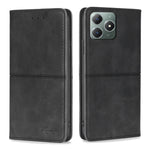 Custodia per telefono in pelle magnetica con trama di mucca, For Realme 14 5G Global, For Realme P3 Ultra 5G, For Realme P3 Pro 5G Global, For Realme C61 4G