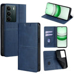 Custodia per telefono in pelle magnetica con trama di mucca, For Realme C85 Pro 4G, For Realme 15T 5G Global, For Realme C71 4G, For Realme GT 7 Global