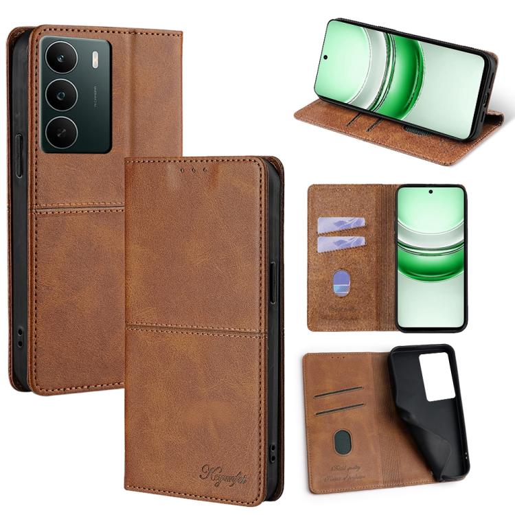 Custodia per telefono in pelle magnetica con trama di mucca, For Realme C85 Pro 4G, For Realme 15T 5G Global, For Realme C71 4G, For Realme GT 7 Global
