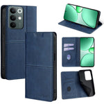 Custodia per telefono in pelle magnetica con trama di mucca, For Realme 16 5G Global, For Realme 16 Pro+ 5G, For Realme 16 Pro 5G, For Realme C85 5G