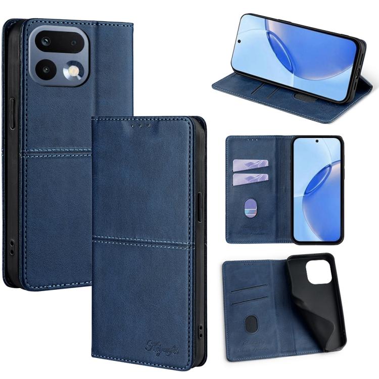 Custodia per telefono in pelle magnetica con trama di mucca, For Realme 16 5G Global, For Realme 16 Pro+ 5G, For Realme 16 Pro 5G, For Realme C85 5G