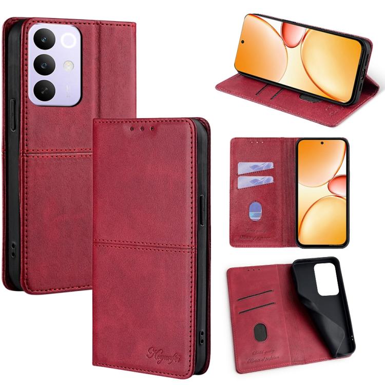Custodia per telefono in pelle magnetica con trama di mucca, For Realme C85 Pro 4G, For Realme 15T 5G Global, For Realme C71 4G, For Realme GT 7 Global