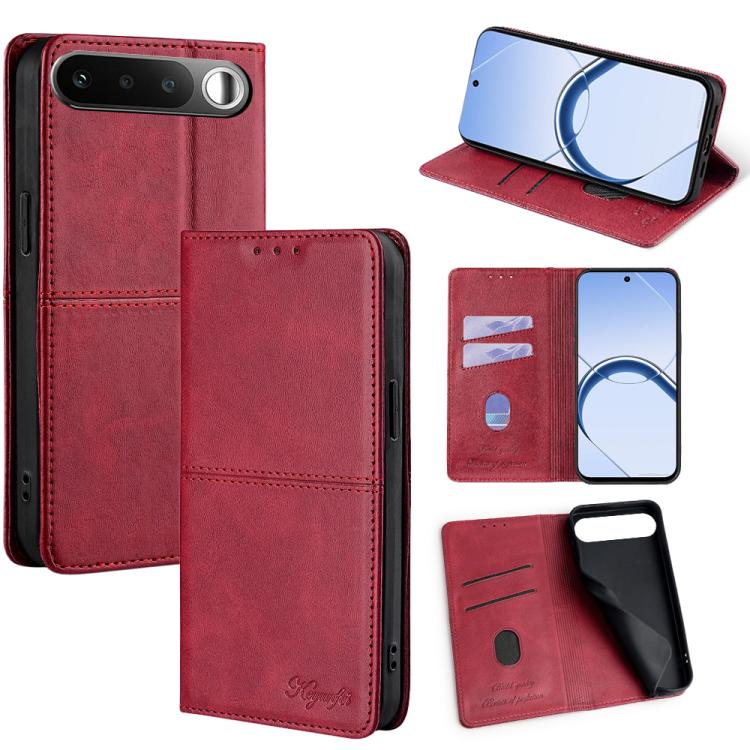 Custodia per telefono in pelle magnetica con trama di mucca, For Realme 16 5G Global, For Realme 16 Pro+ 5G, For Realme 16 Pro 5G, For Realme C85 5G