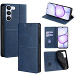 Custodia per telefono in pelle magnetica con trama di mucca, For Realme P4 Power 5G, For Realme Note 80 4G, For Realme C83 5G, For Realme Neo8 5G