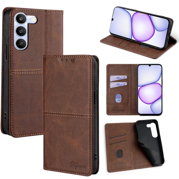 Custodia per telefono in pelle magnetica con trama di mucca, For Realme P4 Power 5G, For Realme Note 80 4G, For Realme C83 5G, For Realme Neo8 5G