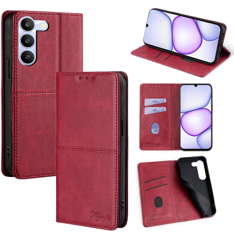 Custodia per telefono in pelle magnetica con trama di mucca, For Realme P4 Power 5G, For Realme Note 80 4G, For Realme C83 5G, For Realme Neo8 5G
