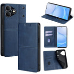 Custodia per telefono in pelle magnetica con trama di mucca, For Realme P4 Power 5G, For Realme Note 80 4G, For Realme C83 5G, For Realme Neo8 5G