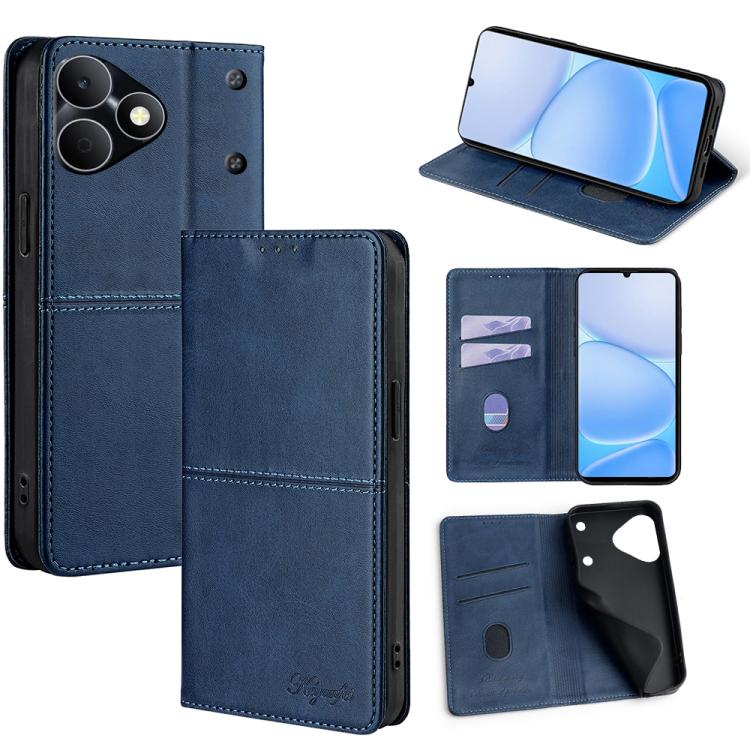 Custodia per telefono in pelle magnetica con trama di mucca, For Realme P4 Power 5G, For Realme Note 80 4G, For Realme C83 5G, For Realme Neo8 5G