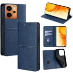Custodia per telefono in pelle magnetica con trama di mucca, For Realme P4 Power 5G, For Realme Note 80 4G, For Realme C83 5G, For Realme Neo8 5G
