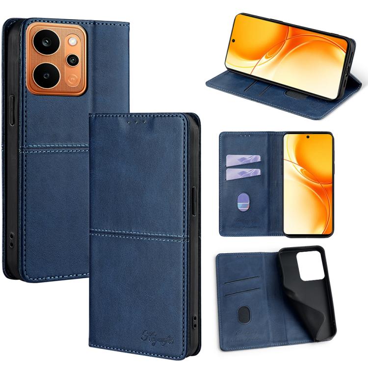Custodia per telefono in pelle magnetica con trama di mucca, For Realme P4 Power 5G, For Realme Note 80 4G, For Realme C83 5G, For Realme Neo8 5G