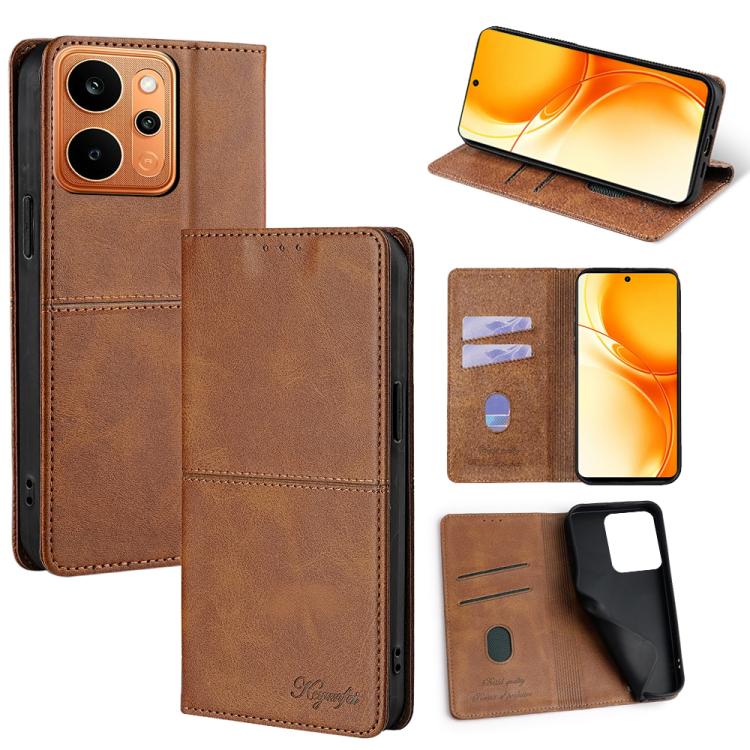 Custodia per telefono in pelle magnetica con trama di mucca, For Realme P4 Power 5G, For Realme Note 80 4G, For Realme C83 5G, For Realme Neo8 5G