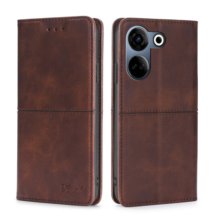Custodia per telefono in pelle magnetica con trama di mucca, For Tecno Camon 20 Premier 5G, For Tecno Camon 20 Pro 5G, For Tecno Camon 20 Pro 4G