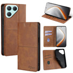 Custodia per telefono in pelle magnetica con trama di mucca, For Tecno Pova 7 Pro, For Tecno Pova 7 5G, For Tecno Spark 40 Pro+ 4G, For Tecno Spark 40 Pro 4G