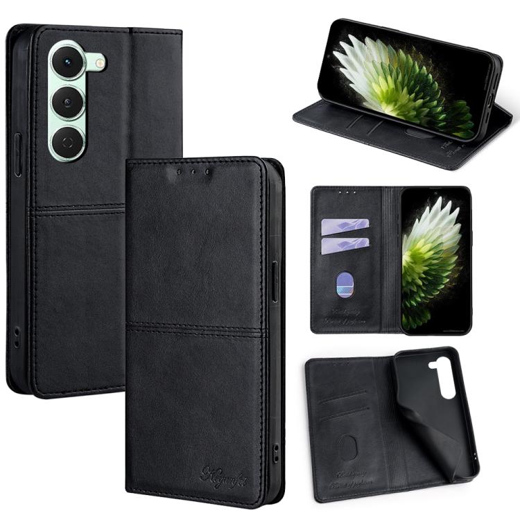 Custodia per telefono in pelle magnetica con trama di mucca, For Tecno Pova 7 Pro, For Tecno Pova 7 5G, For Tecno Spark 40 Pro+ 4G, For Tecno Spark 40 Pro 4G