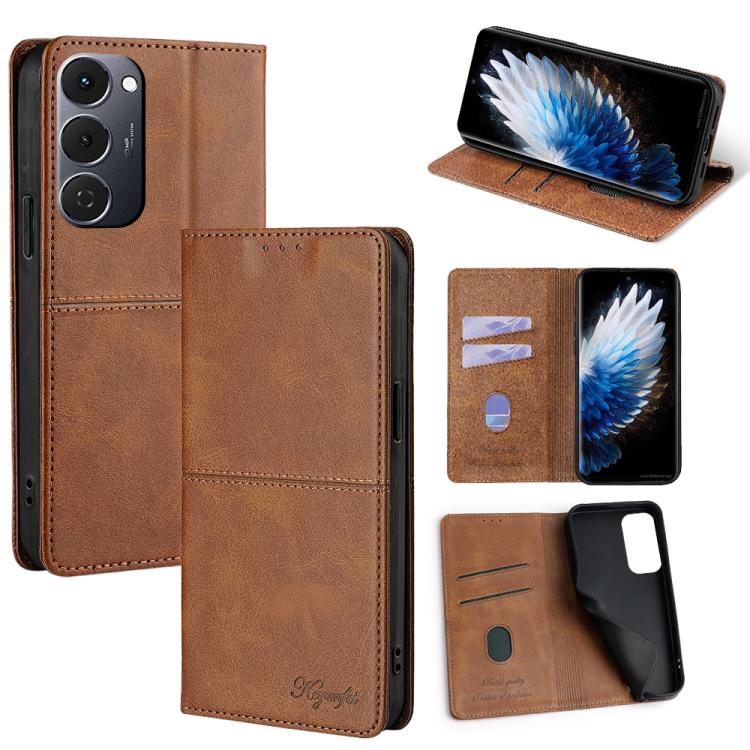 Custodia per telefono in pelle magnetica con trama di mucca, For Tecno Pova 7 Pro, For Tecno Pova 7 5G, For Tecno Spark 40 Pro+ 4G, For Tecno Spark 40 Pro 4G