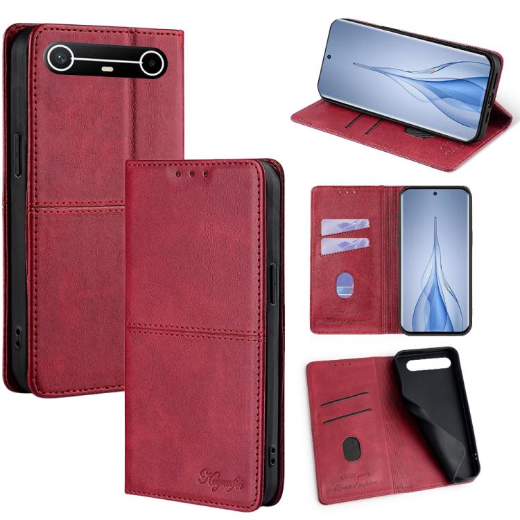 Custodia per telefono in pelle magnetica con trama di mucca, For Tecno Pova Curve 2 5G, For Tecno Camon 50 Pro 4G, For Tecno Camon 50 4G, For Tecno Pova Slim 5G / Spark Slim 4G
