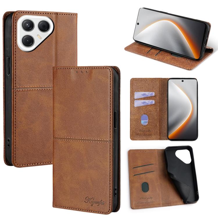 Custodia per telefono in pelle magnetica con trama di mucca, For Tecno Pova 7 Pro, For Tecno Pova 7 5G, For Tecno Spark 40 Pro+ 4G, For Tecno Spark 40 Pro 4G