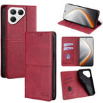 Custodia per telefono in pelle magnetica con trama di mucca, For Tecno Pova 7 Pro, For Tecno Pova 7 5G, For Tecno Spark 40 Pro+ 4G, For Tecno Spark 40 Pro 4G