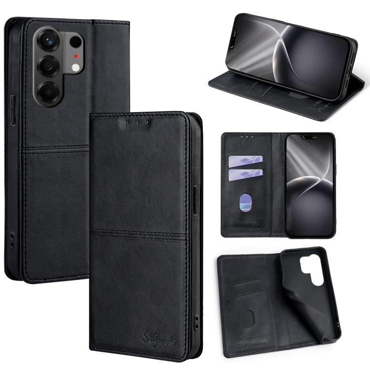Custodia per telefono in pelle magnetica con trama di mucca, For Tecno Pova Curve 2 5G, For Tecno Camon 50 Pro 4G, For Tecno Camon 50 4G, For Tecno Pova Slim 5G / Spark Slim 4G
