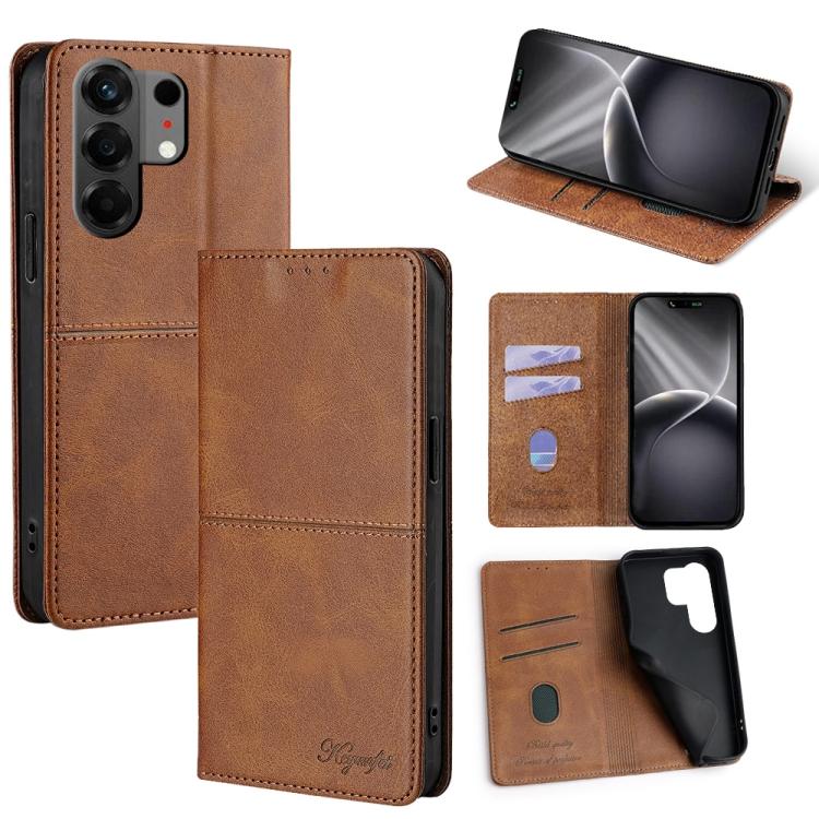 Custodia per telefono in pelle magnetica con trama di mucca, For Tecno Pova Curve 2 5G, For Tecno Camon 50 Pro 4G, For Tecno Camon 50 4G, For Tecno Pova Slim 5G / Spark Slim 4G