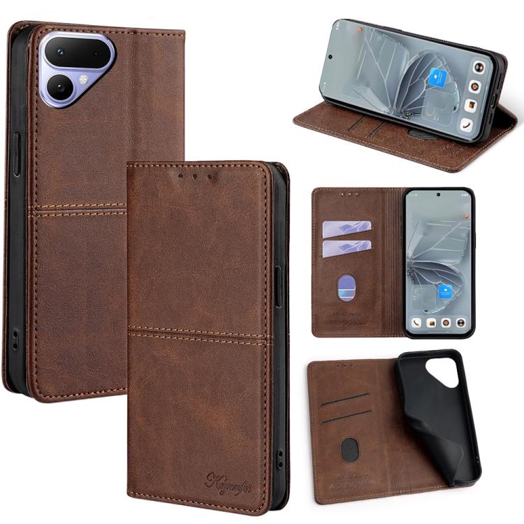 Custodia per telefono in pelle magnetica con trama di mucca, For Tecno Pova Curve 2 5G, For Tecno Camon 50 Pro 4G, For Tecno Camon 50 4G, For Tecno Pova Slim 5G / Spark Slim 4G