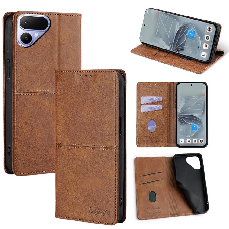 Custodia per telefono in pelle magnetica con trama di mucca, For Tecno Pova Curve 2 5G, For Tecno Camon 50 Pro 4G, For Tecno Camon 50 4G, For Tecno Pova Slim 5G / Spark Slim 4G