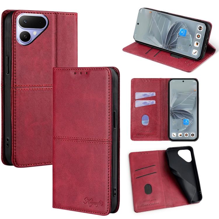 Custodia per telefono in pelle magnetica con trama di mucca, For Tecno Pova Curve 2 5G, For Tecno Camon 50 Pro 4G, For Tecno Camon 50 4G, For Tecno Pova Slim 5G / Spark Slim 4G