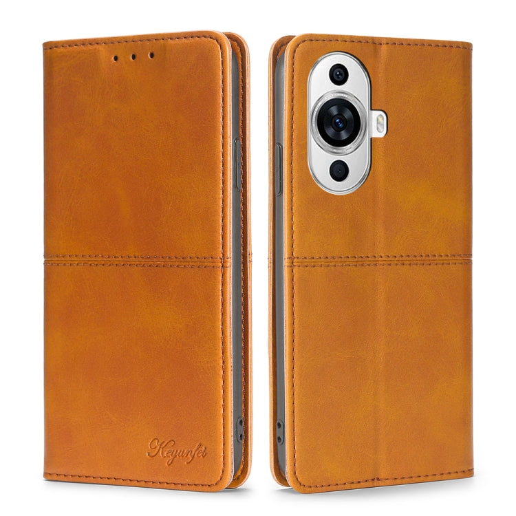 Custodia per telefono in pelle magnetica con trama di mucca, For Huawei nova 11 Pro 4G / 11 Ultra 4G, For Huawei nova 11 4G