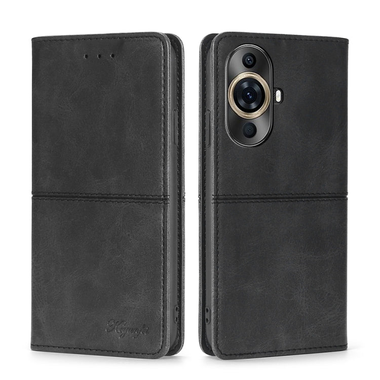 Custodia per telefono in pelle magnetica con trama di mucca, For Huawei nova 11 Pro 4G / 11 Ultra 4G, For Huawei nova 11 4G