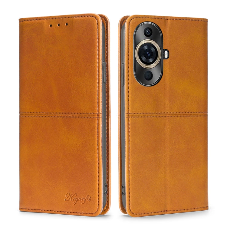 Custodia per telefono in pelle magnetica con trama di mucca, For Huawei nova 11 Pro 4G / 11 Ultra 4G, For Huawei nova 11 4G