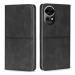 Custodia per telefono in pelle magnetica con trama di mucca, For Huawei Pura 70 Ultra 5G, For Huawei nova 12i 4G, For Huawei Pura 70 5G, For Huawei nova 12 5G