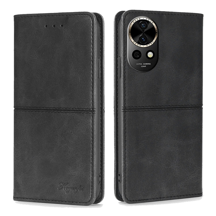 Custodia per telefono in pelle magnetica con trama di mucca, For Huawei Pura 70 Ultra 5G, For Huawei nova 12i 4G, For Huawei Pura 70 5G, For Huawei nova 12 5G