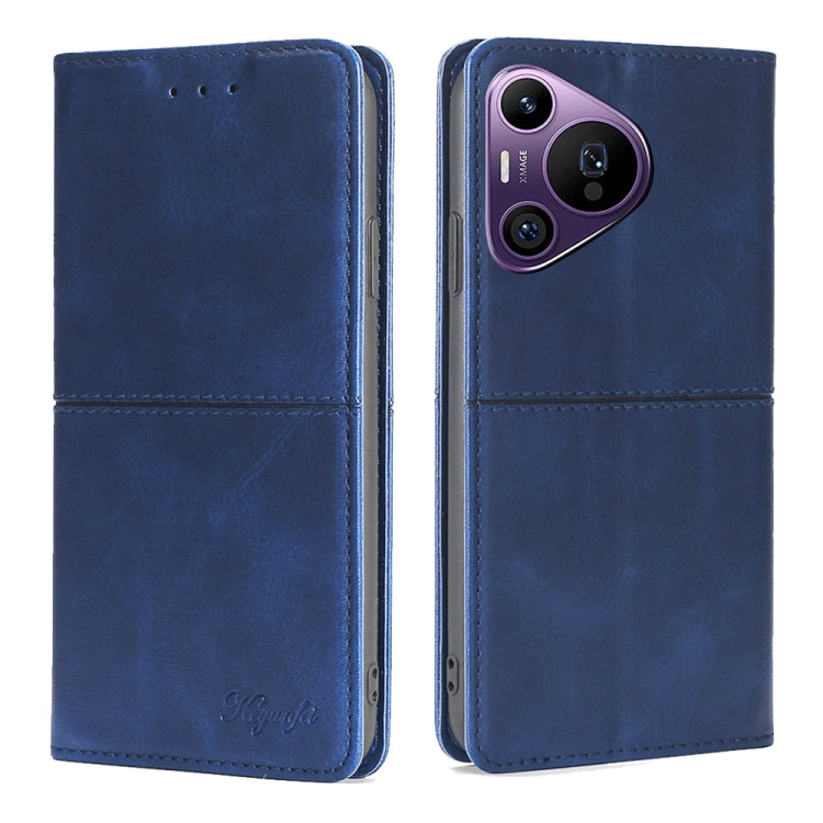 Custodia per telefono in pelle magnetica con trama di mucca, For Huawei nova 14 Ultra 5G, For Huawei nova 14 Pro 5G, For Huawei nova 14 5G, For Huawei Pura 70 Pro / 70 Pro+ 5G