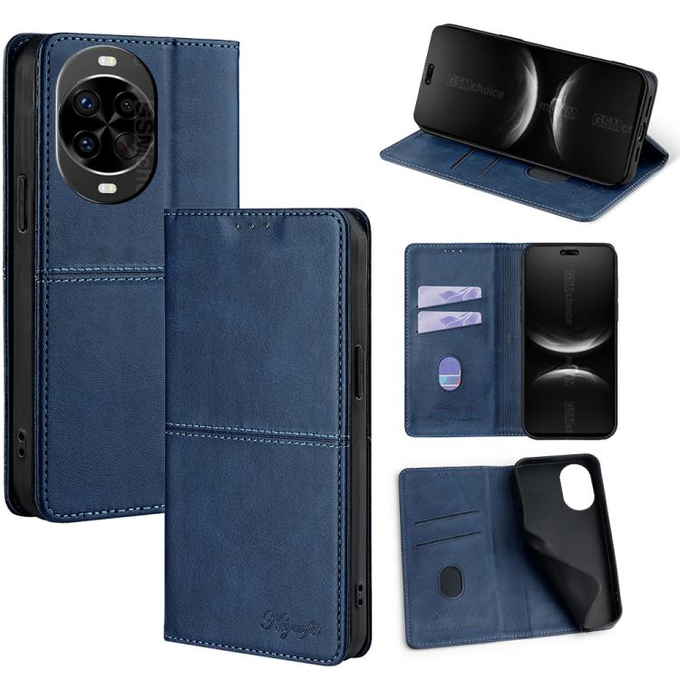 Custodia per telefono in pelle magnetica con trama di mucca, For Huawei nova 14 Ultra 5G, For Huawei nova 14 Pro 5G, For Huawei nova 14 5G, For Huawei Pura 70 Pro / 70 Pro+ 5G