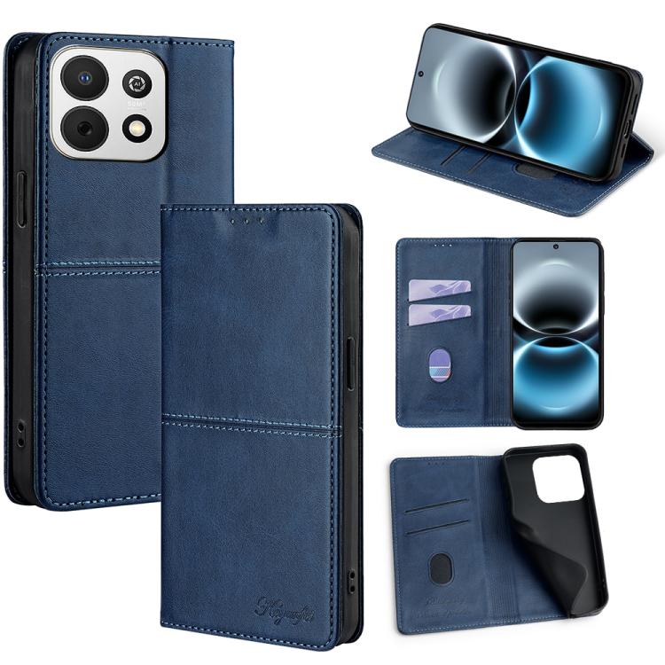 Custodia per telefono in pelle magnetica con trama di mucca, For Huawei Enjoy 90 Pro Max 5G, For Huawei Enjoy 90 Plus 5G, For Huawei Maimang 40 5G, For Huawei Pura 80 5G