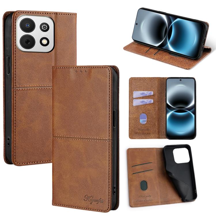Custodia per telefono in pelle magnetica con trama di mucca, For Huawei Enjoy 90 Pro Max 5G, For Huawei Enjoy 90 Plus 5G, For Huawei Maimang 40 5G, For Huawei Pura 80 5G