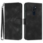 Custodia per cellulare in pelle con motivo a linea, For OPPO A52 / A72 / A92, For OPPO A9 2020/A5 2020