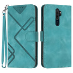 Custodia per cellulare in pelle con motivo a linea, For OPPO A52 / A72 / A92, For OPPO A9 2020/A5 2020