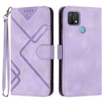 Custodia per cellulare in pelle con motivo a linea, For OPPO A74 5G/A93 5G/A54 5G, For OPPO Reno5 4G / 5G / Find X3 Lite, For OPPO A15 / A15s, For OPPO A53s / A32 / A53