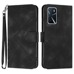 Custodia per cellulare in pelle con motivo a linea, For OPPO Reno8 5G, For OPPO A36 / A76 / A96 / K10 4G, For OPPO Reno6 Z 5G/Reno5 F/Reno5 Lite, For OPPO A16