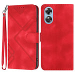 Custodia per cellulare in pelle con motivo a linea, For OPPO A1 Pro / Reno8 T 5G Global, For OPPO A77 4G Global, For OPPO A98 5G, For OPPO A17